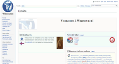 Desktop Screenshot of fo.wikisource.org