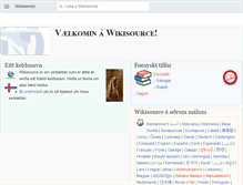Tablet Screenshot of fo.wikisource.org