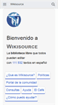 Mobile Screenshot of es.wikisource.org