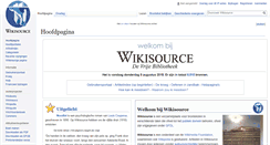 Desktop Screenshot of nl.wikisource.org
