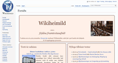 Desktop Screenshot of is.wikisource.org
